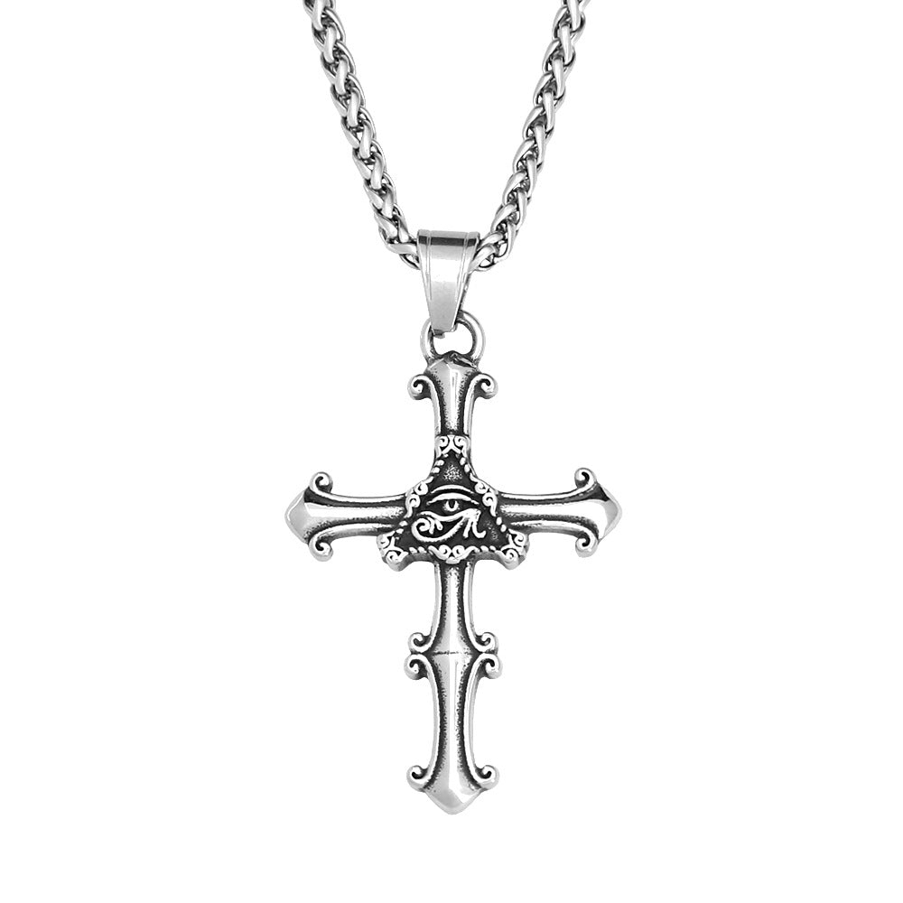 Mongolia Jewelry - God's Eye Cross Pendant