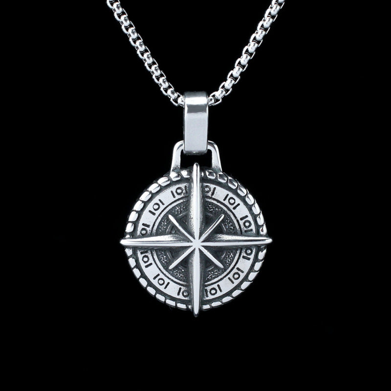 Mongolia Jewelry –Vintage Compass Necklace