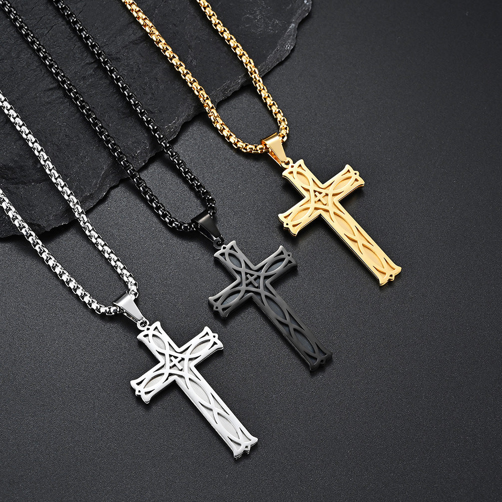 Mongolia Jewelry –Irish Knot Cross Necklace