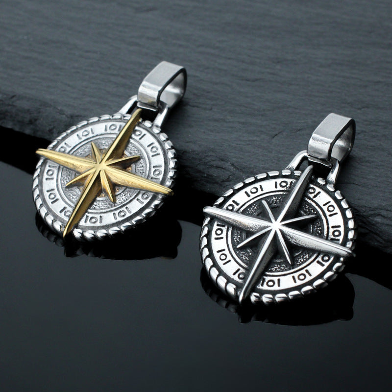 Mongolia Jewelry –Vintage Compass Necklace