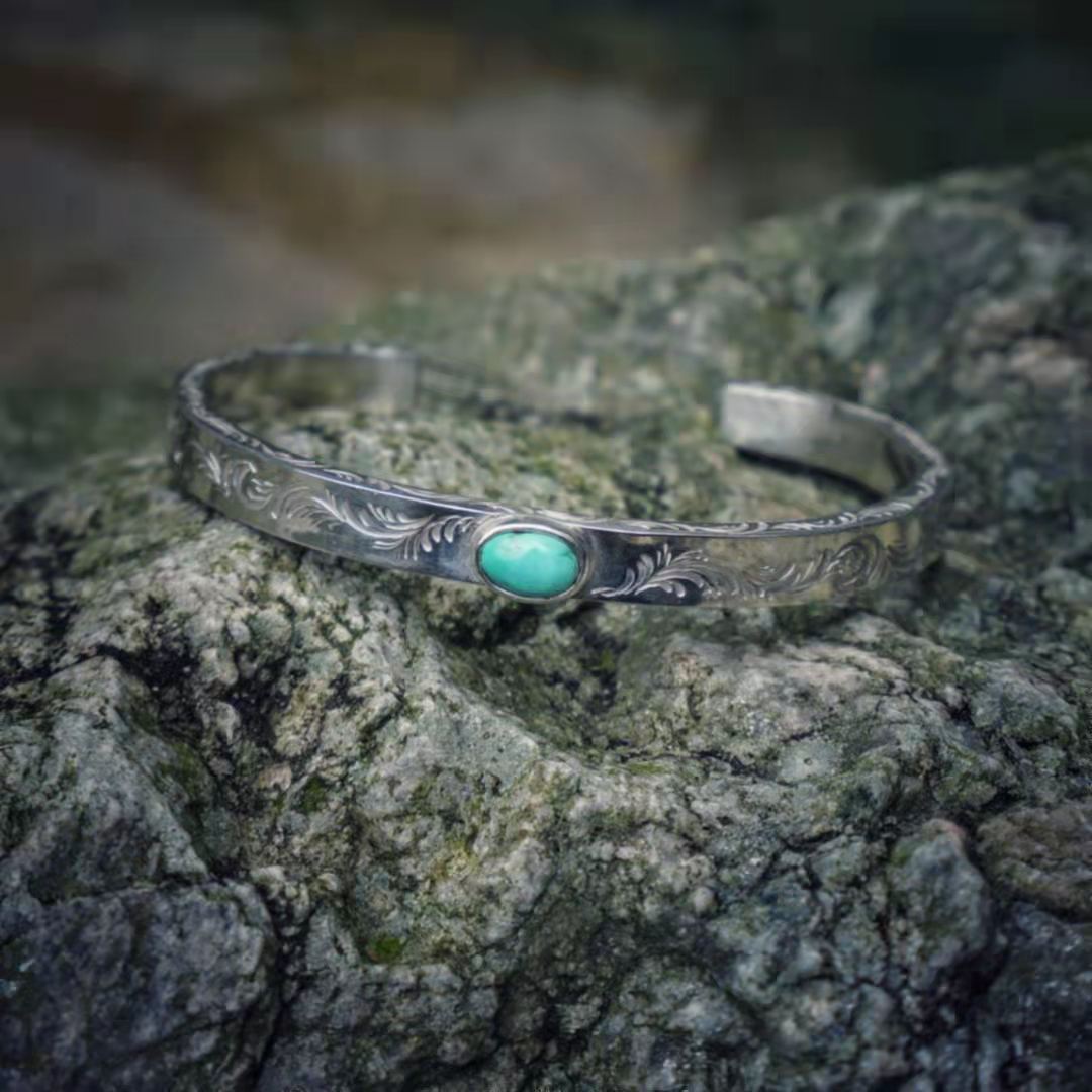Mongolia Jewelry-Floral Tang Bracelet