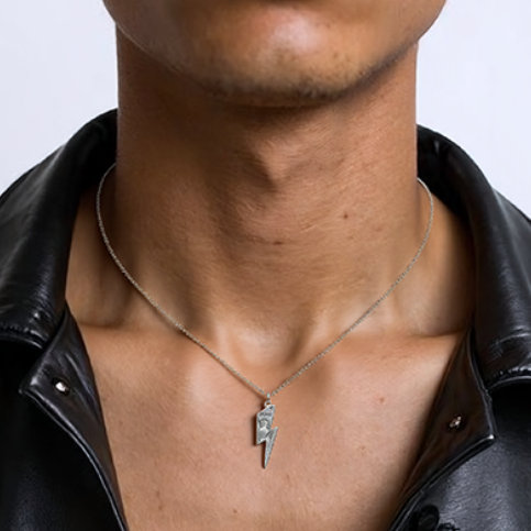 Mongolia Jewelry –Morgan Silver Coin Lightning Pendant