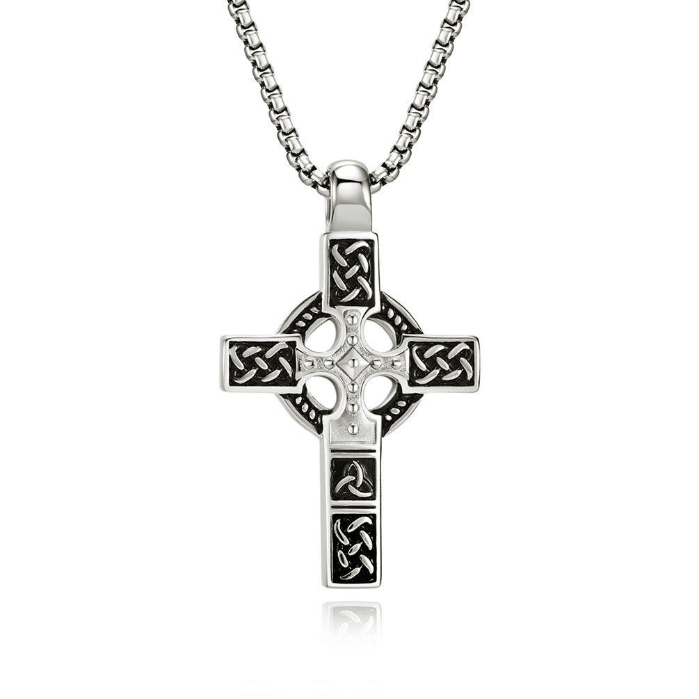 Mongolia Jewelry – Celtic Knot Cross Necklace