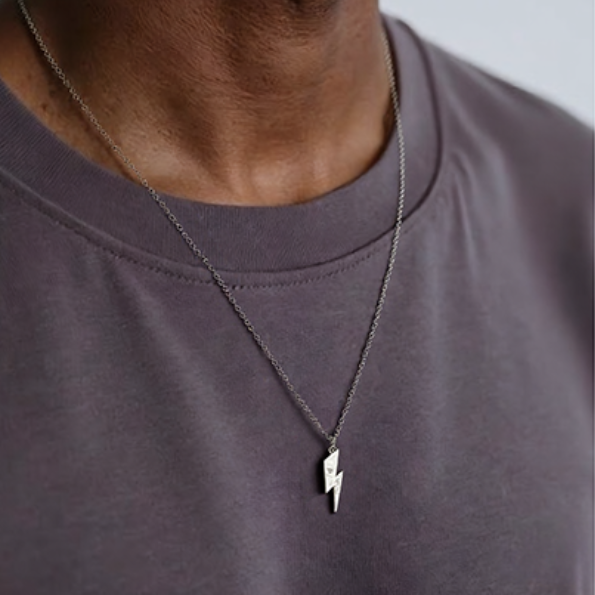 Mongolia Jewelry –Morgan Silver Coin Lightning Pendant