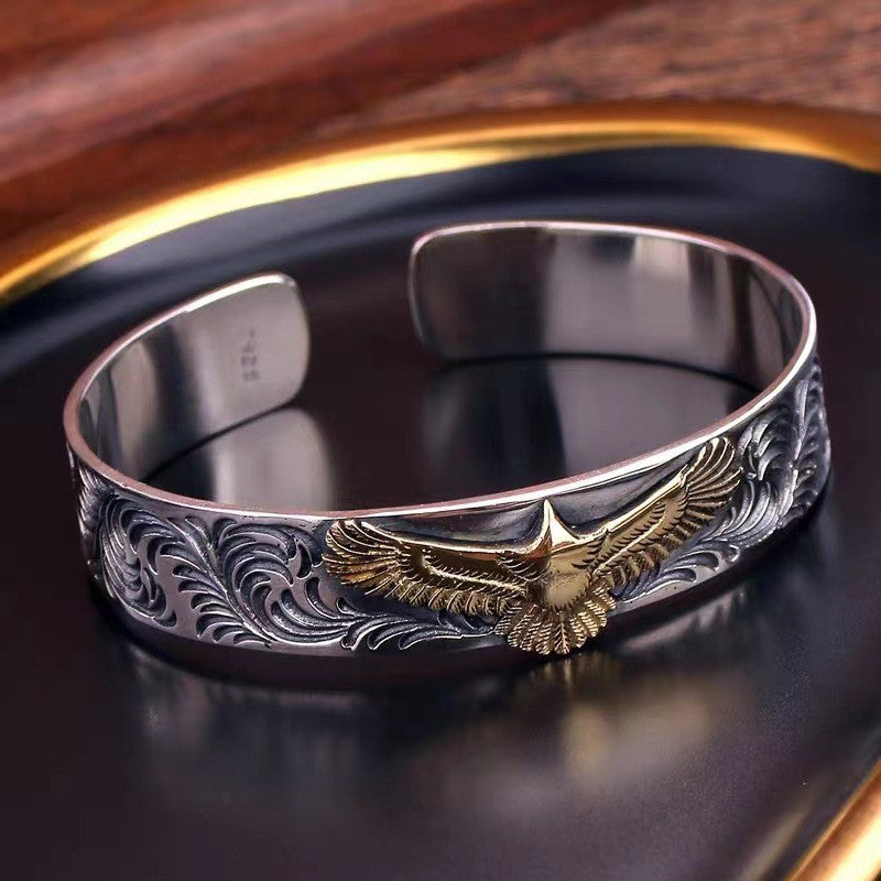 Mongolia Jewelry-Tang Dynasty Floral Eagle Bracelet