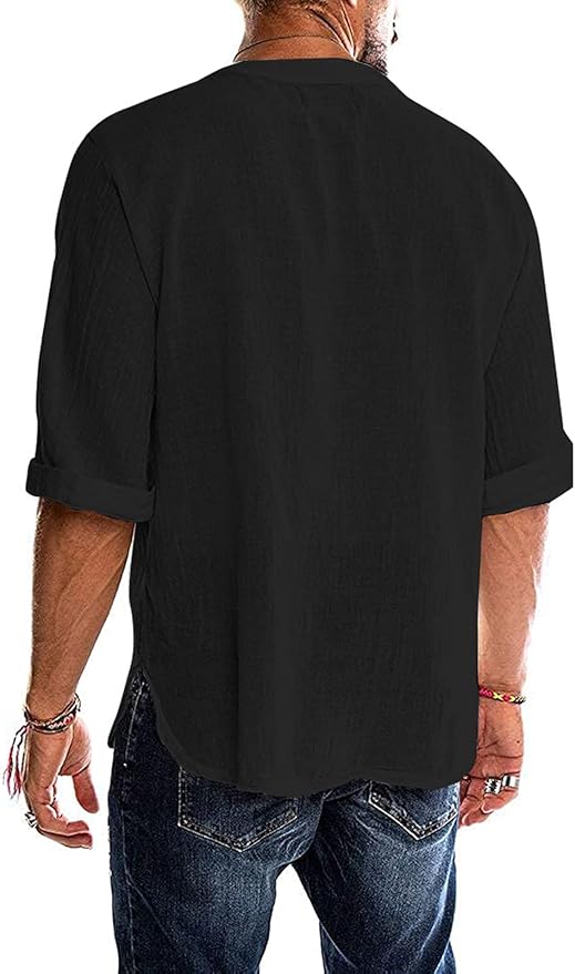 Mongolian Clothing -Lace-Up Front Shirt
