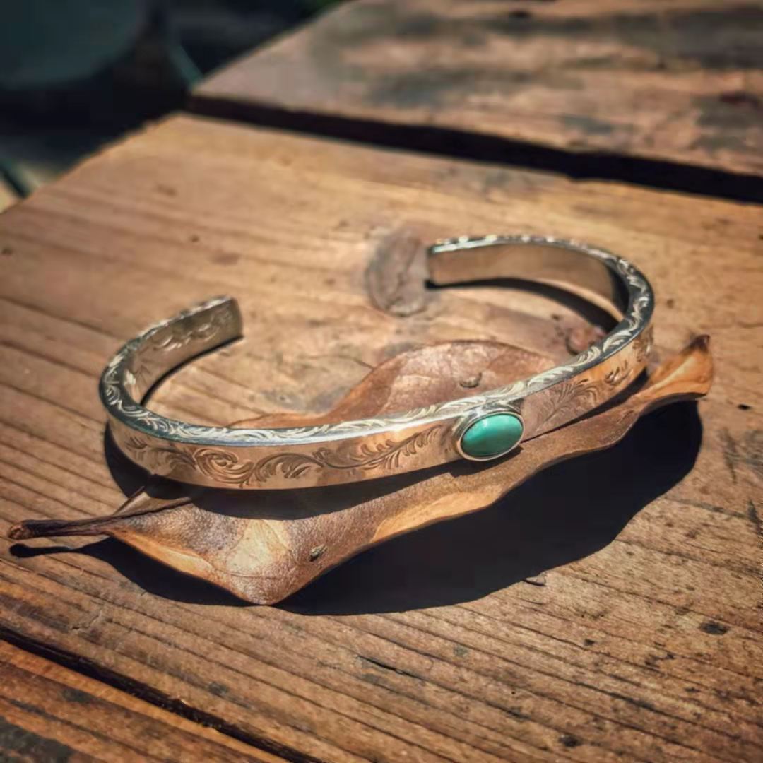 Mongolia Jewelry-Floral Tang Bracelet