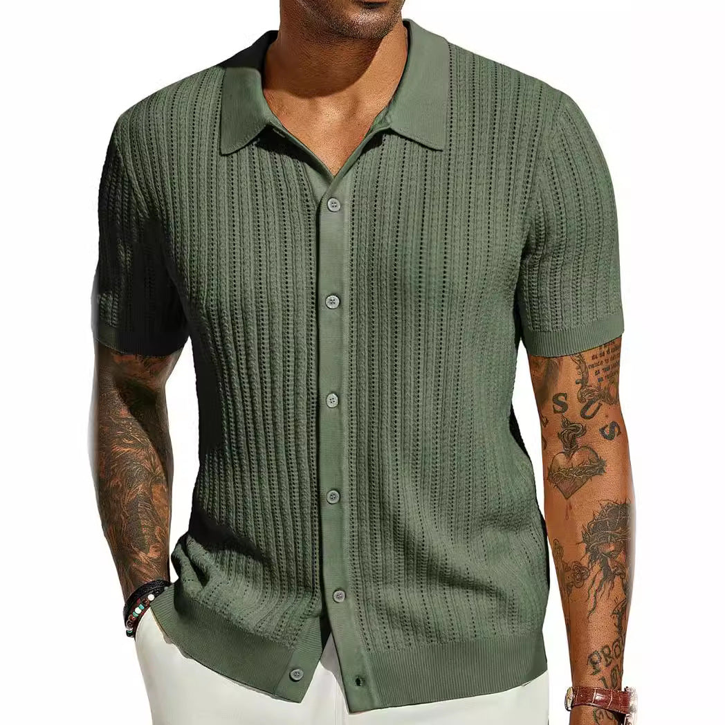 Mongolian Clothing - Men's Polyester Shirt
