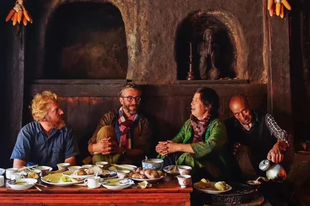 Dining from Silver Bowls in Mongolia