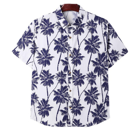 Mongolian Clothing - Hawaiian Floral Short Sleeve Shirt