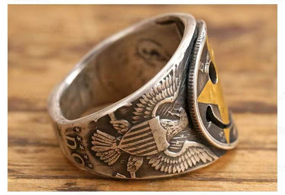 Mongolia Jewelry - Mercury dime Ring