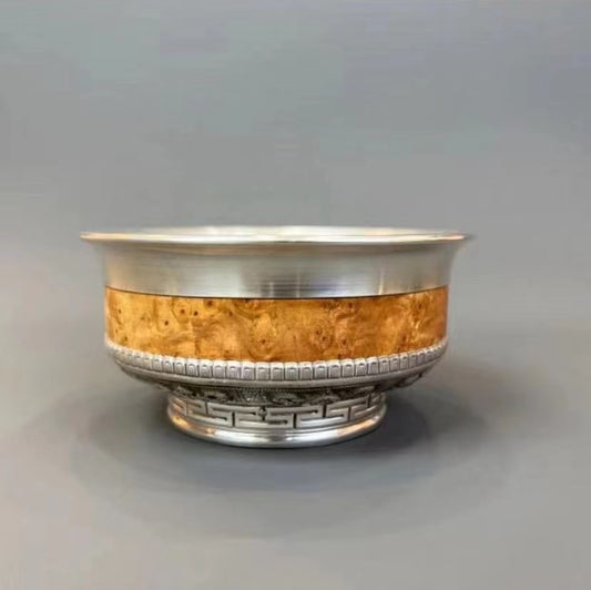 Mongolian Sterling Silver Bowl - Ulzii