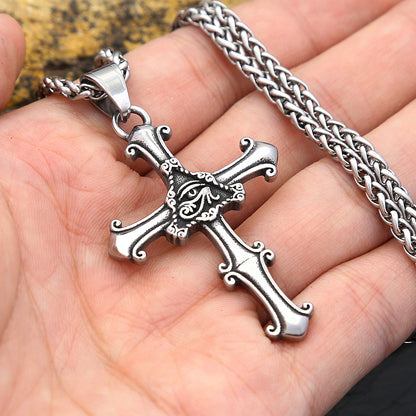 Mongolia Jewelry - God's Eye Cross Pendant
