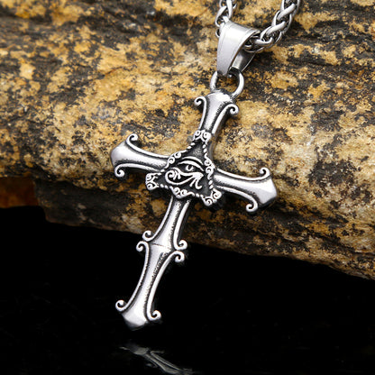 Mongolia Jewelry - God's Eye Cross Pendant