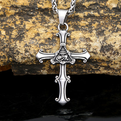 Mongolia Jewelry - God's Eye Cross Pendant