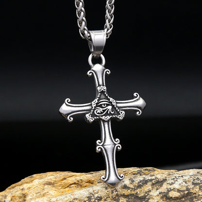 Mongolia Jewelry - God's Eye Cross Pendant