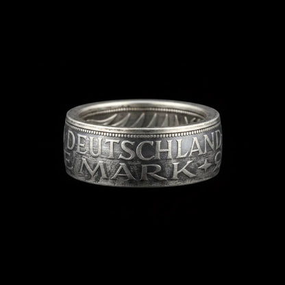 German 5 Mark Silver Coin Ring