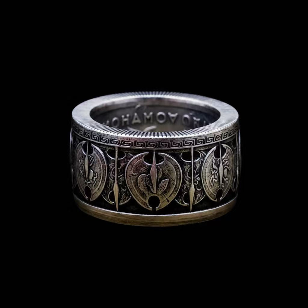 Spartan Shield Ring(Molon Labe)