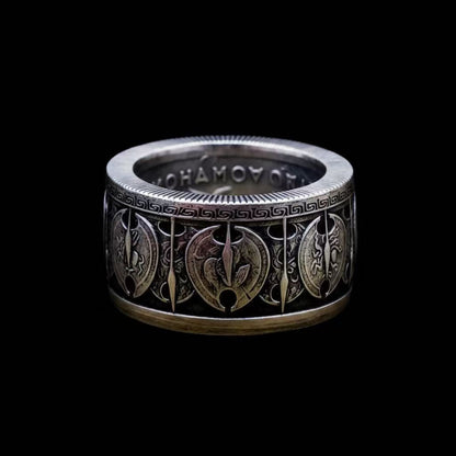 Spartan Shield Ring(Molon Labe)