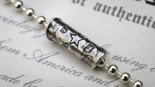 Mongolia Jewelry - Roosevelt Dime Silver Coin Bead Necklace