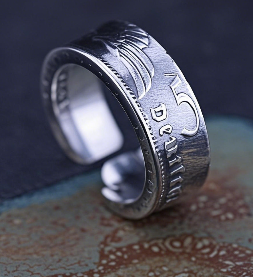 MTG モダン バーンパーツセット 韓国語中国語 Mongolia Jewelry - German Mark Silver Coin Bangle/Ring