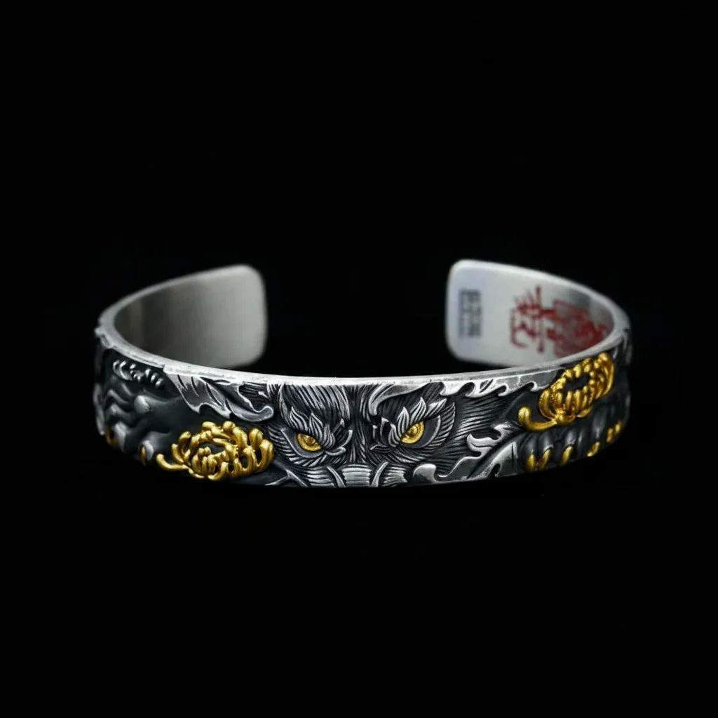 Lone Wolf Chrysanthemum Bracelet