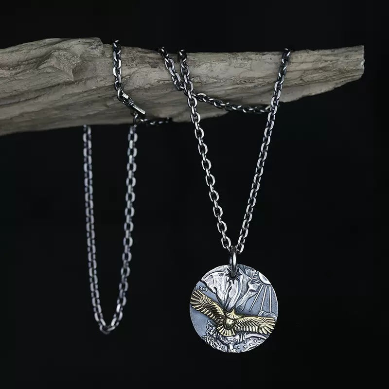 Mongolia Jewelry - Flying Eagle Necklace