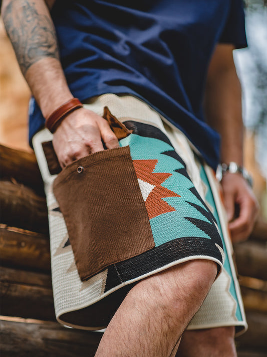 Mongolian Clothing -Graphic Print Shorts