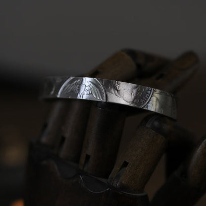 Mongolia Jewelry - Latest German Mark Silver Coin bangle