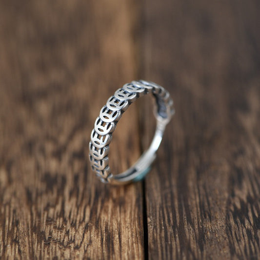 Mongolia Jewelry-Coin Ring