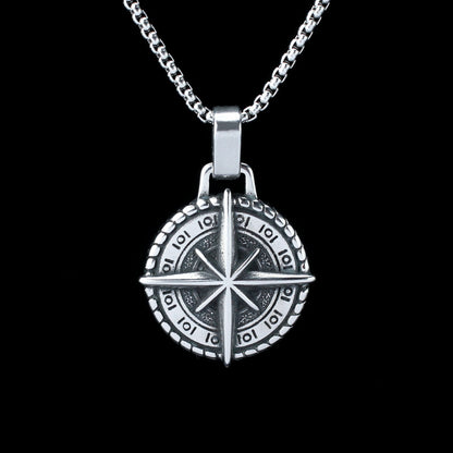 Mongolia Jewelry –Vintage Compass Necklace