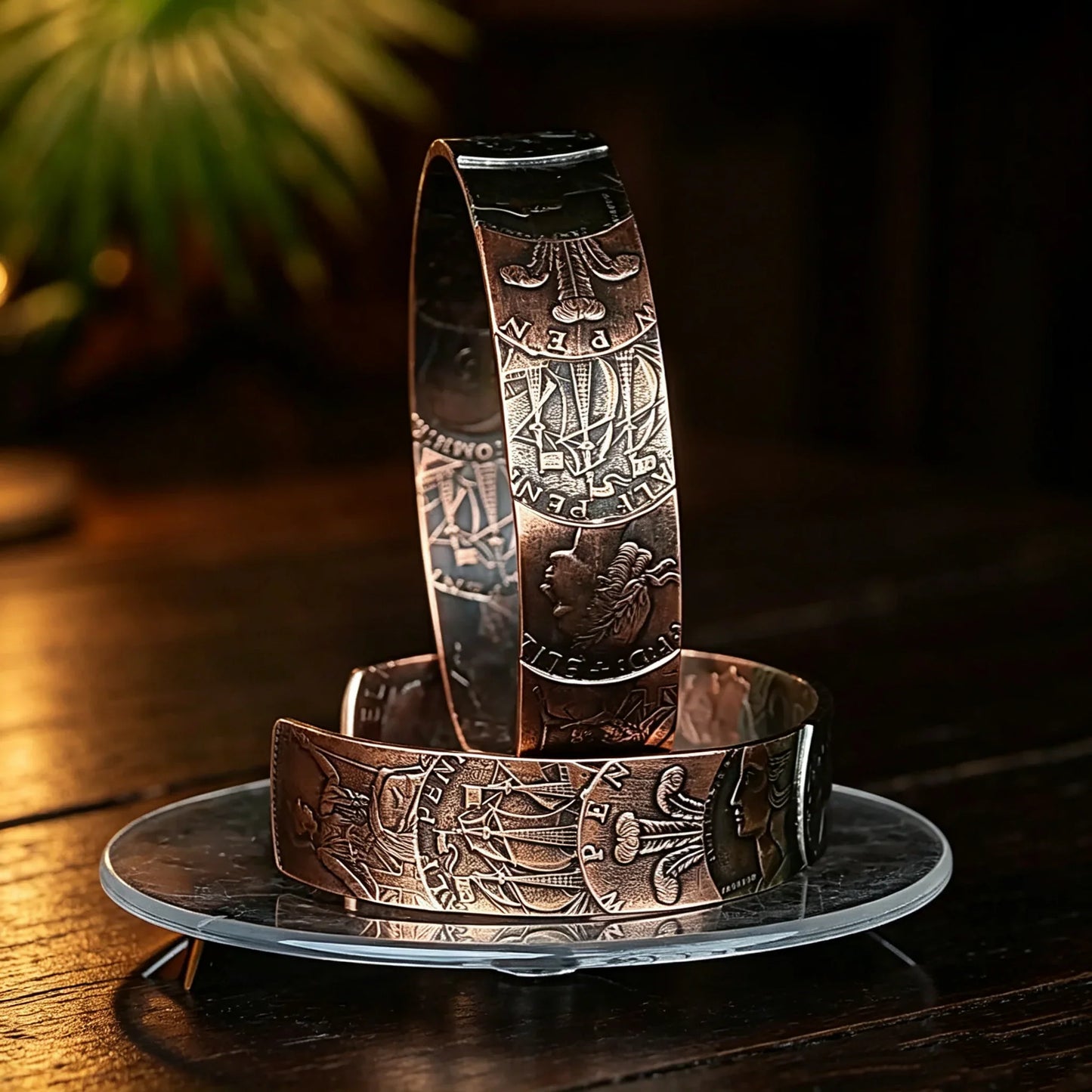 Multi‑Vintage Coin Cuff Bracelet