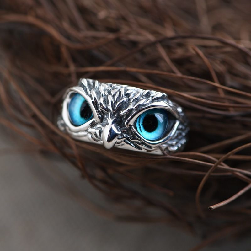 Mongolia Jewelry -   Owl Ring