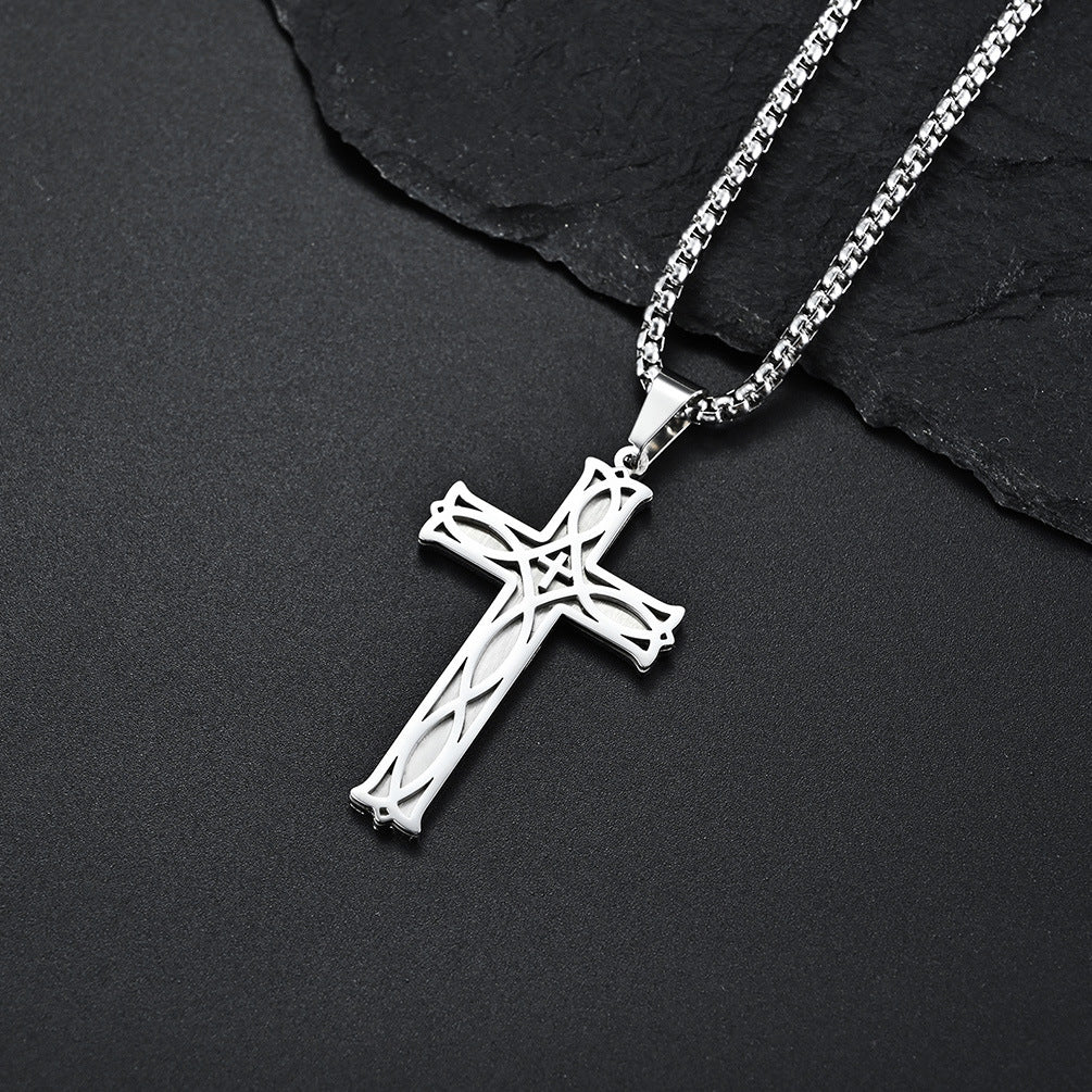 Mongolia Jewelry –Irish Knot Cross Necklace