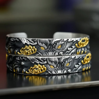Lone Wolf Chrysanthemum Bracelet