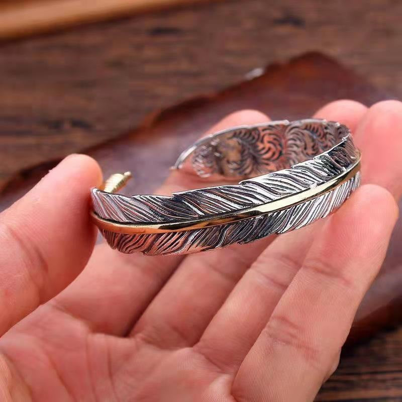 Mongolia Jewelry - Feather Bangle