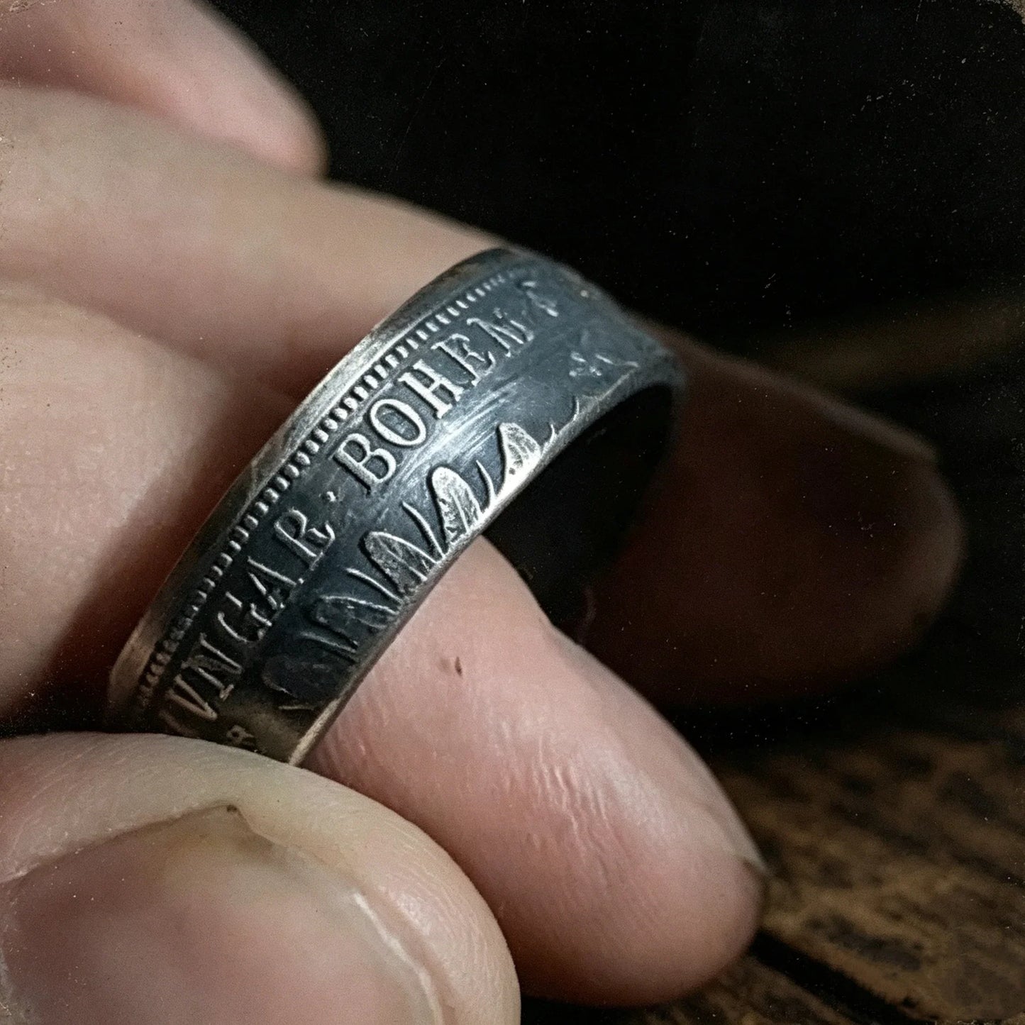 Austro‑Hungarian 1 Florin Silver Coin Ring（900 Silver）
