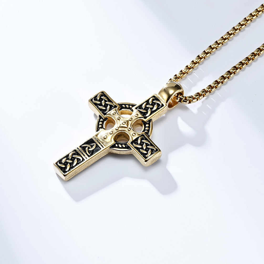 Mongolia Jewelry – Celtic Knot Cross Necklace