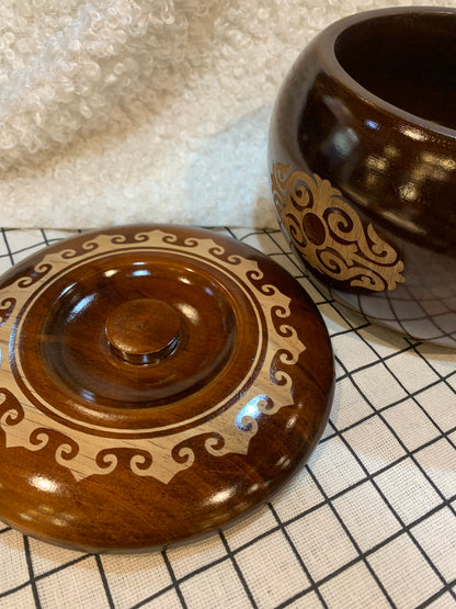 Mongolian Wooden Bowl - Fleeting