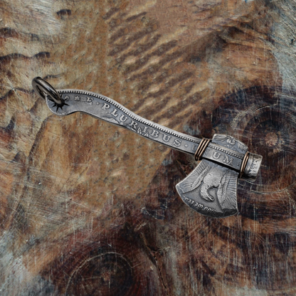 Mongolia Jewelry -Wear the Edge,Morgan Dollar Reforged as an Axe