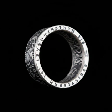 1974 German 5 Deutsche Mark Coin Ring