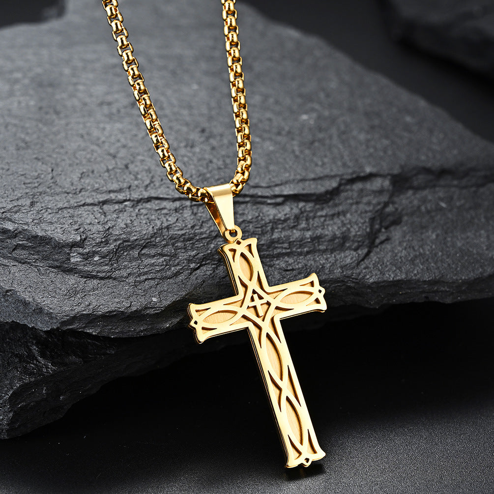 Mongolia Jewelry –Irish Knot Cross Necklace