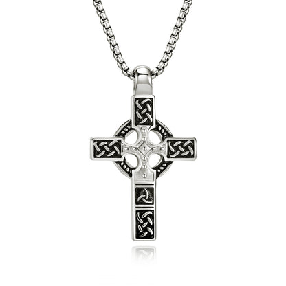 Mongolia Jewelry – Celtic Knot Cross Necklace