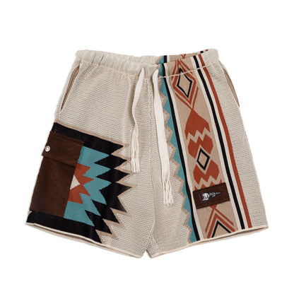 Mongolian Clothing -Graphic Print Shorts