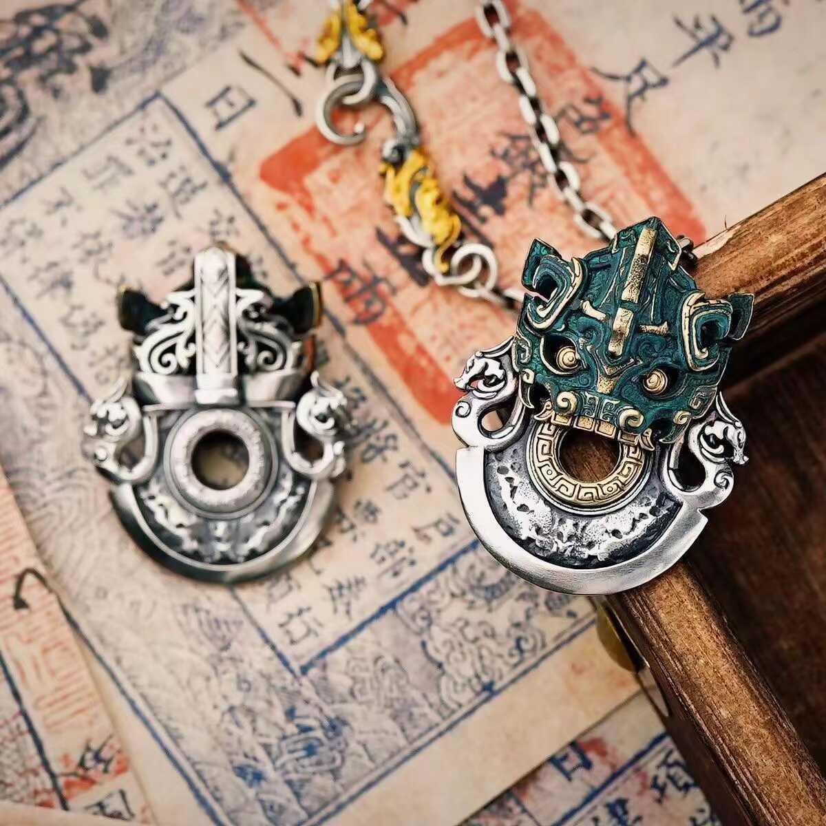 Mongolia Jewelry - Divine Beast Axe Necklace