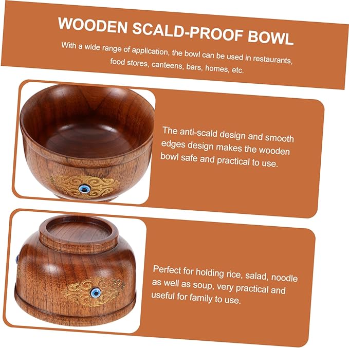 Mongolian Wooden Bowl - Devil's Eye