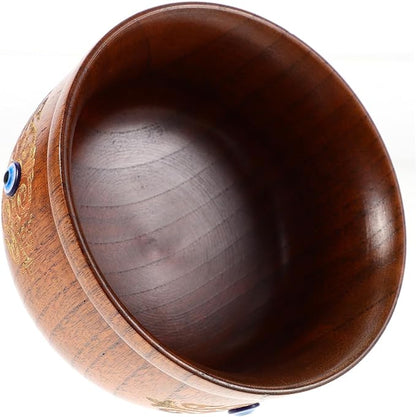 Mongolian Wooden Bowl - Devil's Eye