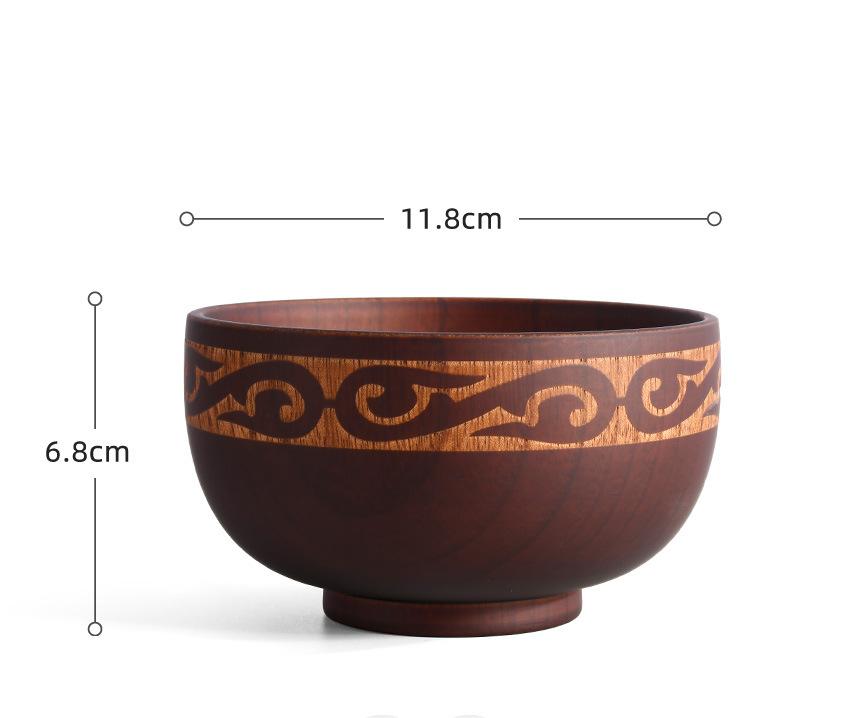 Mongolian Wooden Bowl - Totem