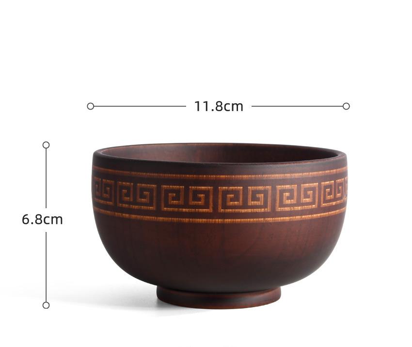 Mongolian Wooden Bowl - Totem