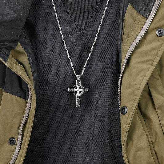 Mongolia Jewelry – Celtic Knot Cross Necklace